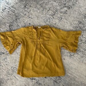 Maurices Mustard Yellow Blouse